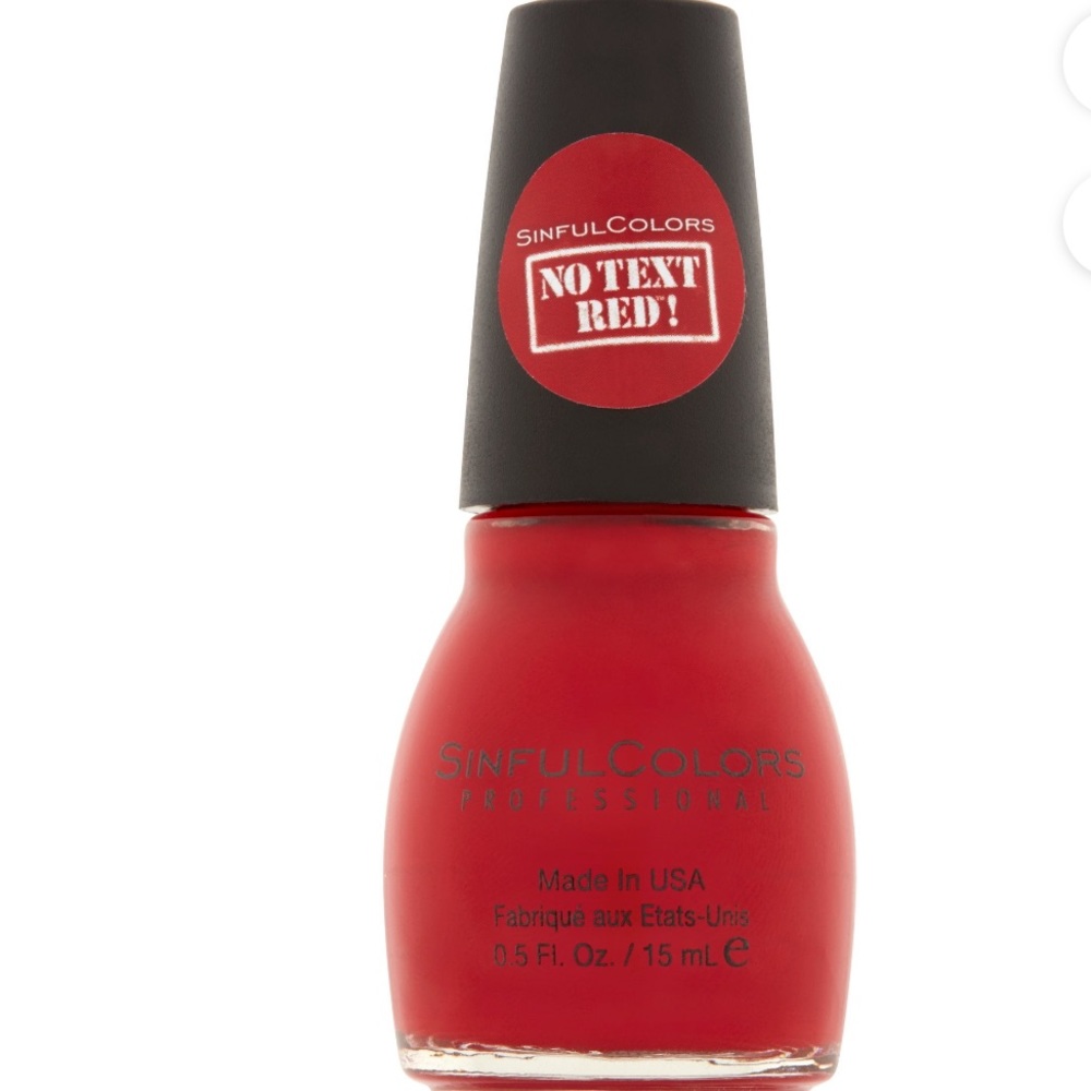 Sinful Colors Professional nail polish in no text red #1530
New unopened bottle
